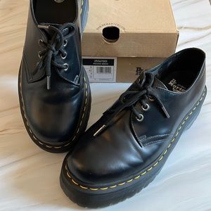 1461 quad Black tie shoes